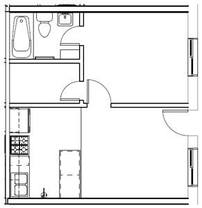 A -- One Bedroom / One Bath*